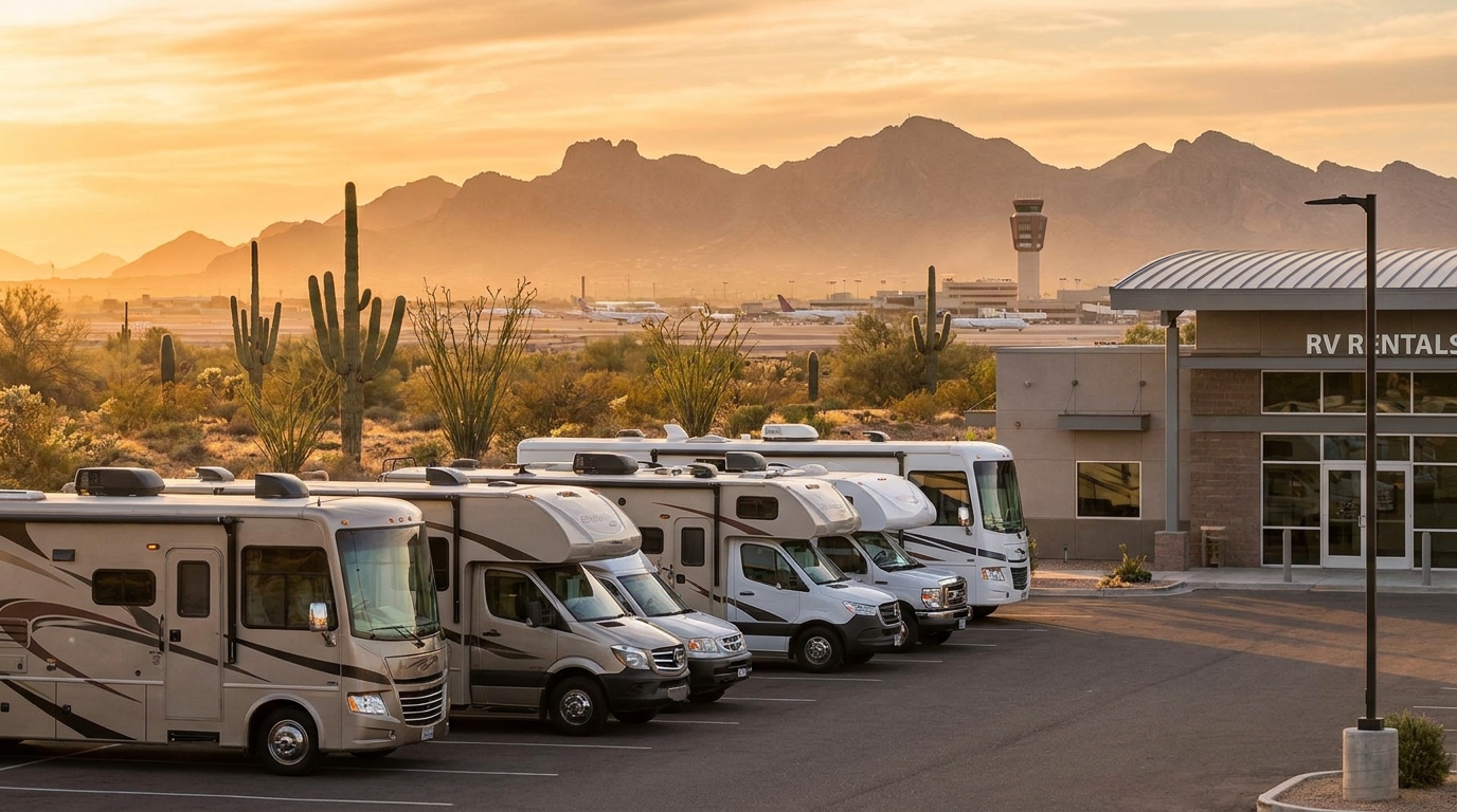 Map for Airport RV Rental Comparison in Phoenix - Pickup Suppliers 2026